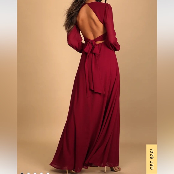 Lulus backless maxi dress - Picture 2 of 3